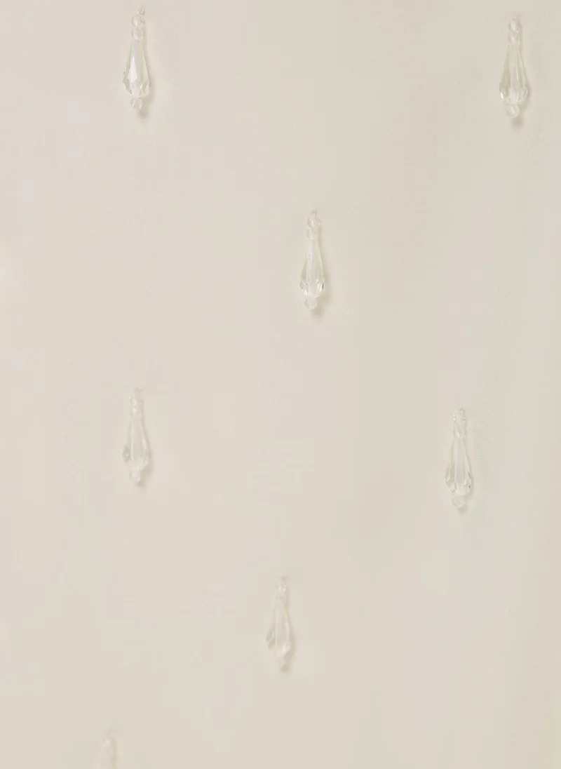 Lichi Maxi dress with loose sleeves and skirt embellishment